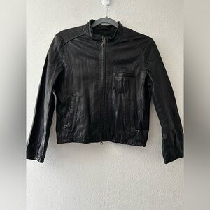 Wearmaster Cropped Leather Jacket